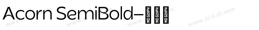 Acorn SemiBold字体转换